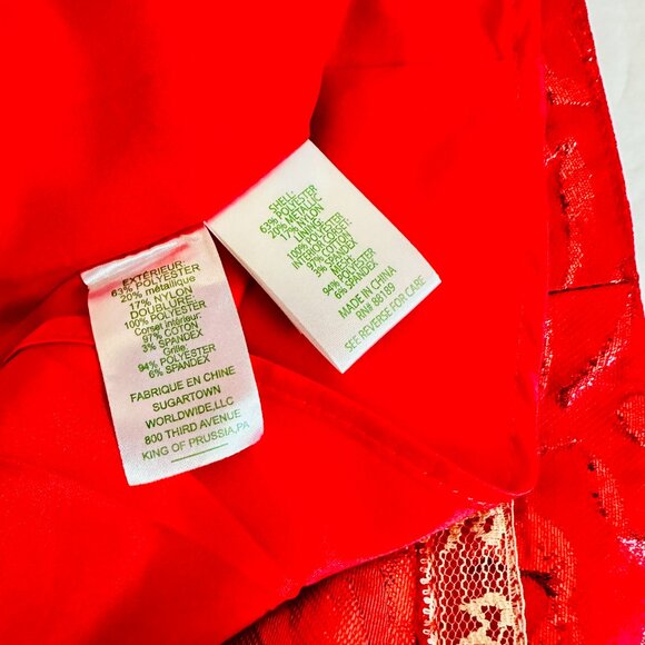 NWOT LILLY PULITZER KATALEYA STRAPLESS JACQUARD DRESS AMARYLLIS RED - Picture 9 of 9